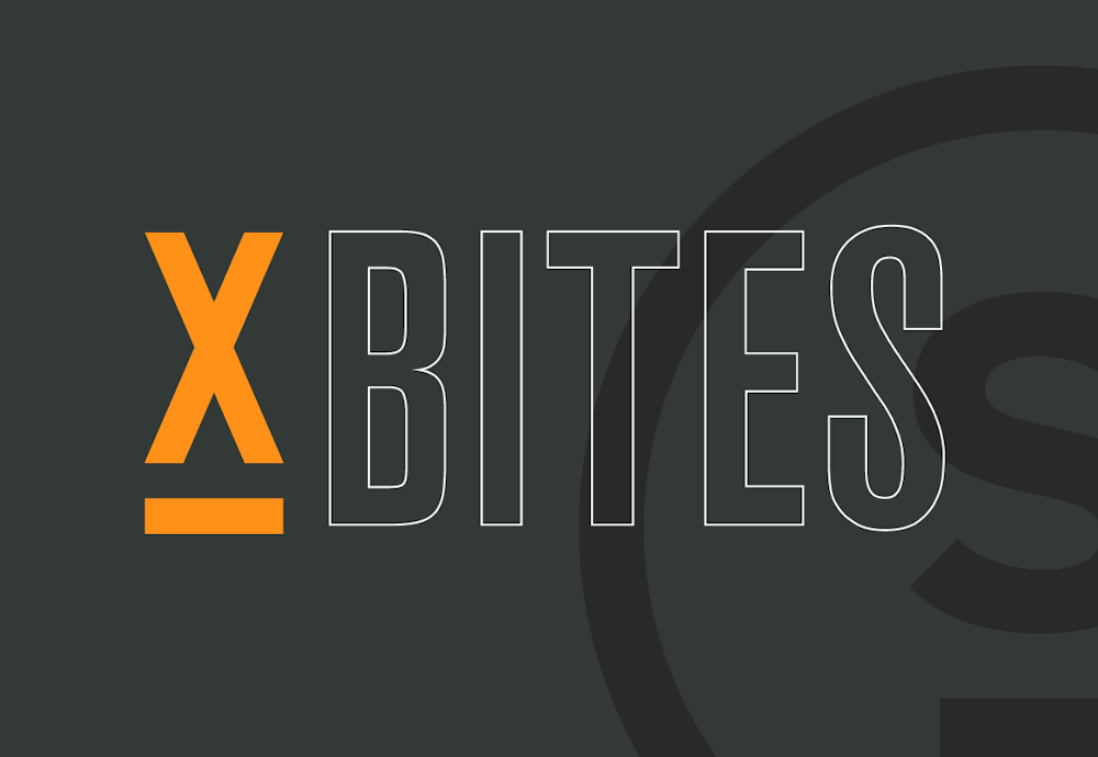 The Select X Bites cannabis brand logo design with XBITES over dark background.