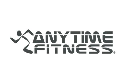 An Anytime Fitness logo for speaker series list.