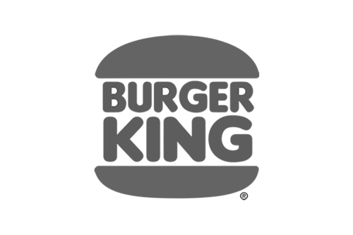 A Burger King logo in black and white for speaker list.