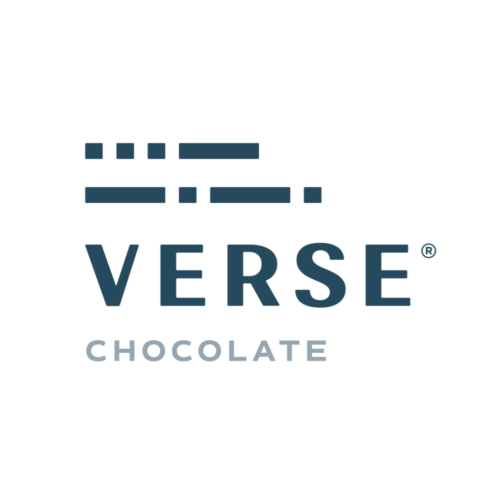 The Verse Chocolate brand logo design on a transparent background.