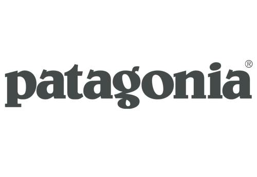 Patagonia client experience logo in black and white.