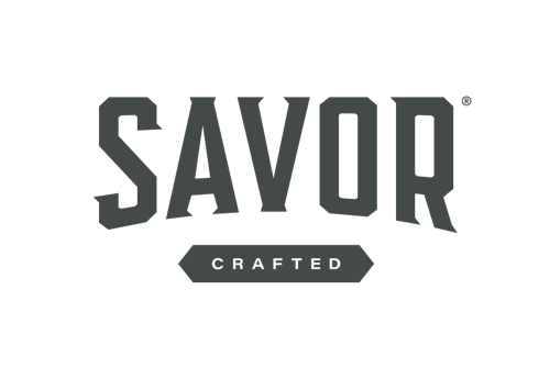 Savor Crafted logo design for start up brand client list.
