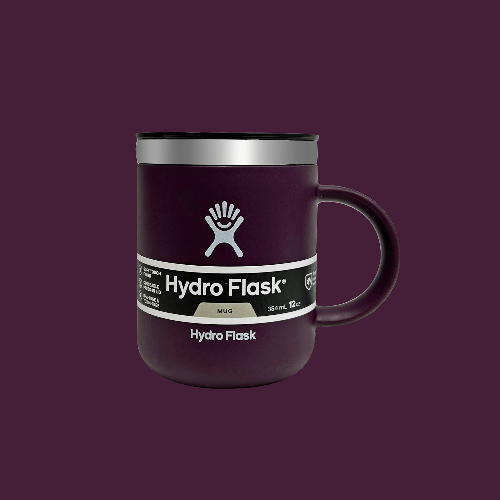 Hydro Flask social purplebackground