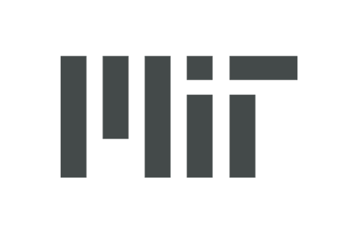 An MIT logo in black and white for speaker series list.