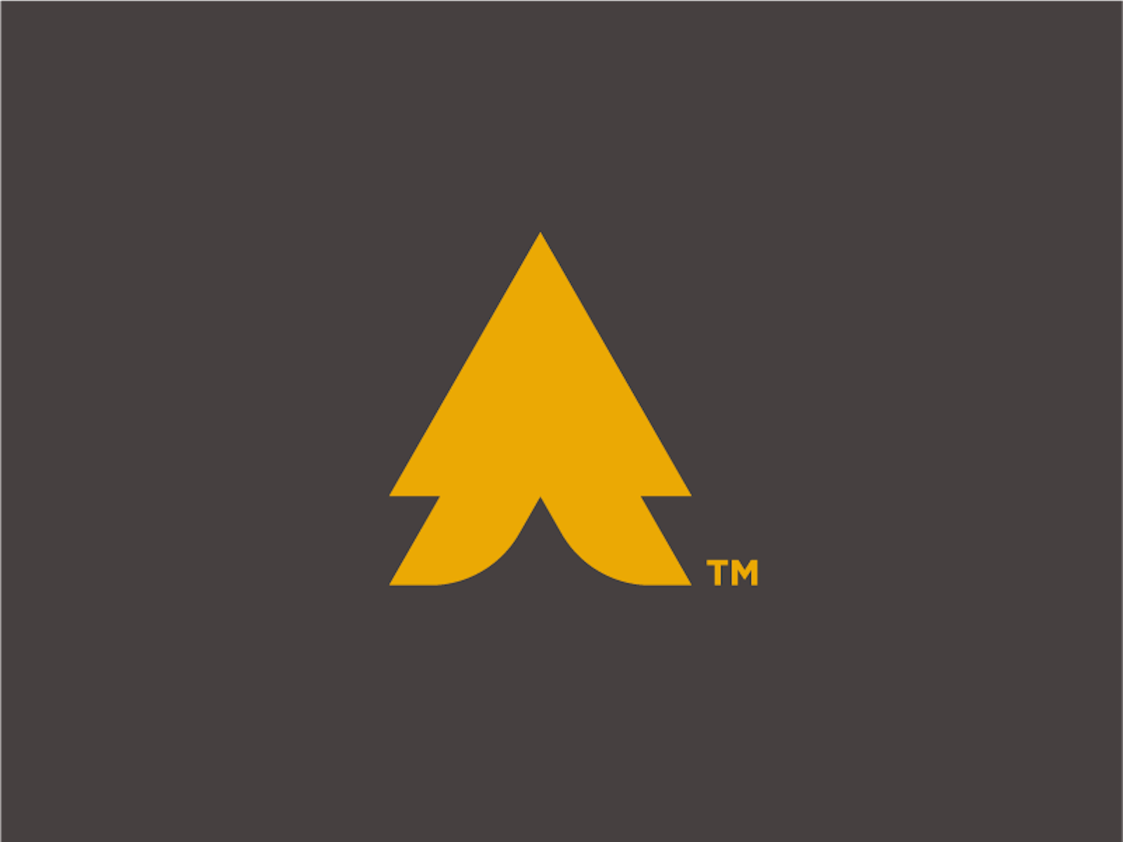 The Lake One Digital brand logo design directional arrow in yellow.