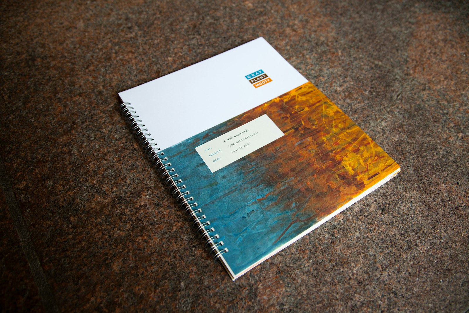 A Gray Plant Mooty branded capabilities brochure booklet.