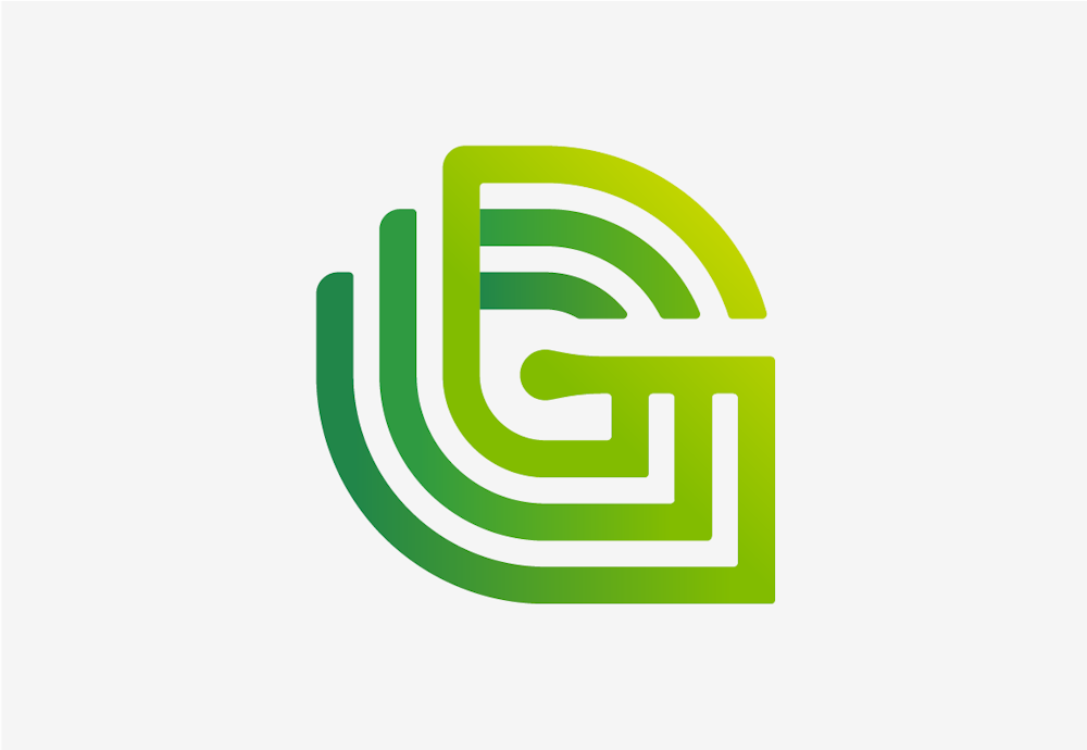 The GreenSeam brand logo design icon on white background.