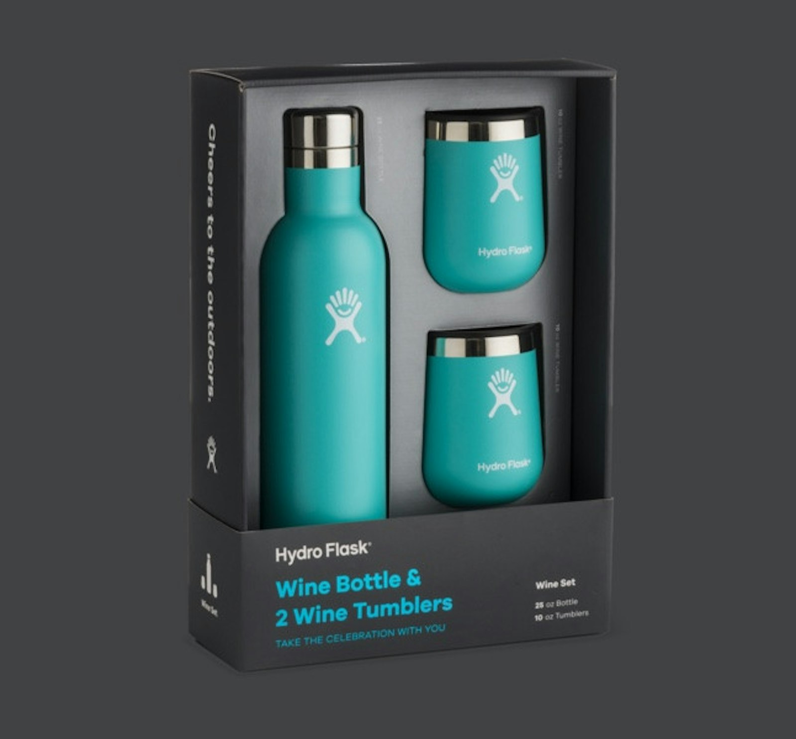 CAP Hydro Flask Wine Box Graphite Copy