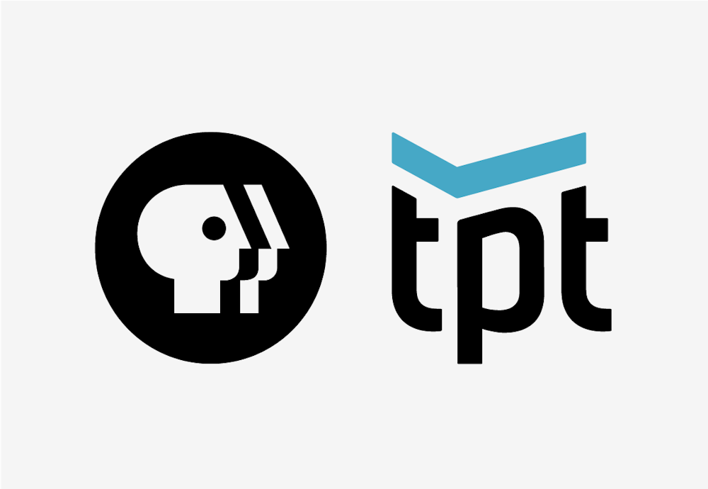 The PBS TPT Twin Cities Public Television brand logo design on white background.