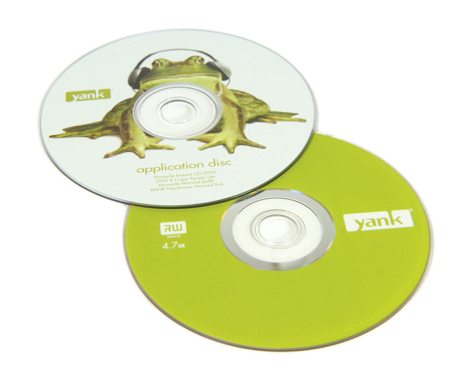 Yank branding and logo design on cds.